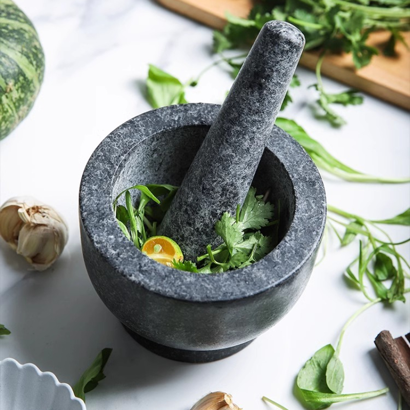 Mortar Pestle Granite - Mortar and Pestle Set Heavy Natural