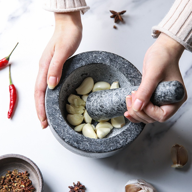 Mortar and Pestle Set Heavy Na - огляд і ціна Mortar Pestle Granite