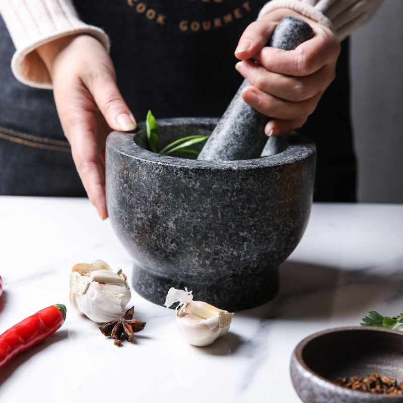 Mortar and Pestle Set Heavy Na - огляд і ціна Mortar Pestle Granite