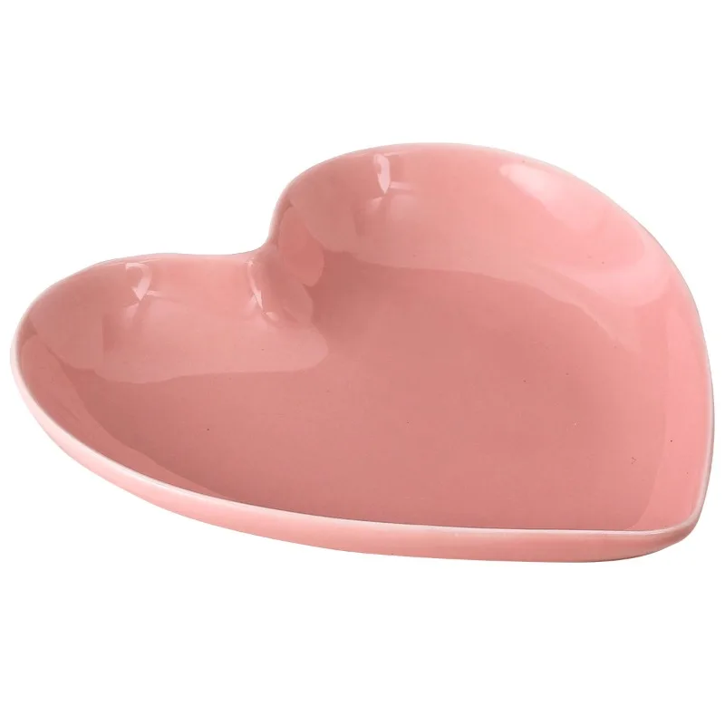 Creative Pink Heart Ceramic Pl - огляд і ціна Home Cooking Order