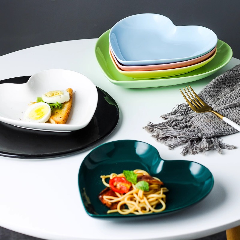 Creative Pink Heart Ceramic Pl - огляд і ціна Home Cooking Order