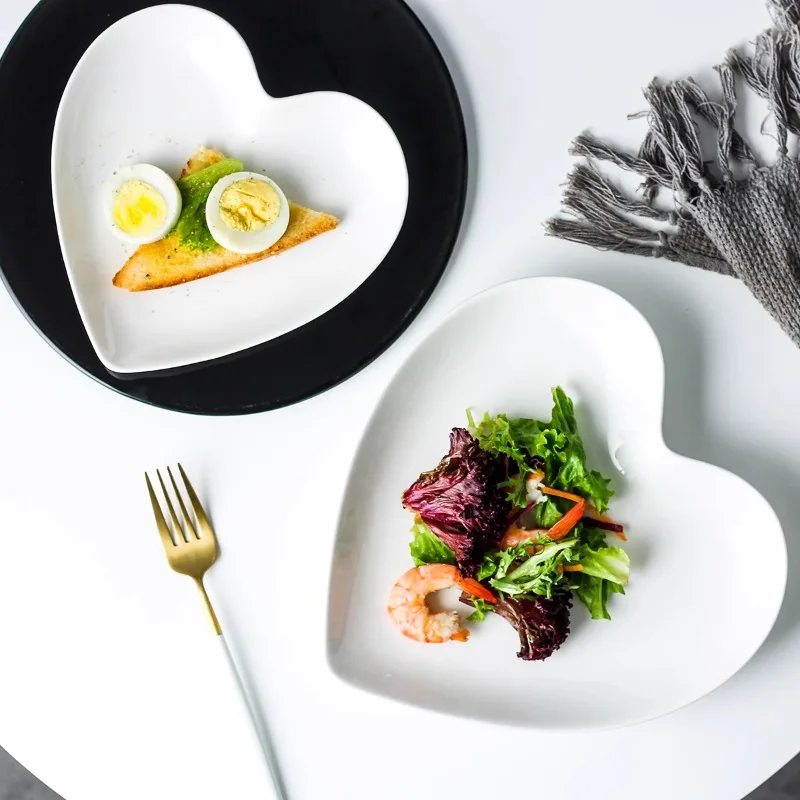 Creative Pink Heart Ceramic Pl - огляд і ціна Home Cooking Order