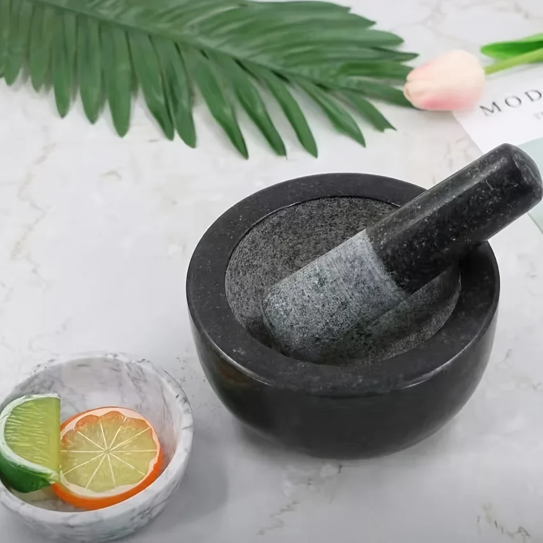 Mortar and Pestle, Polished Gr - огляд і ціна Mortar Pestle Granite