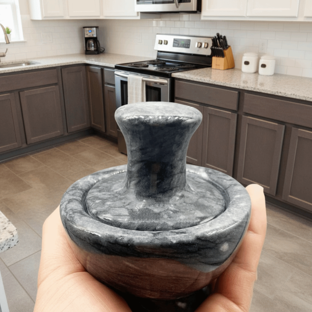 Garlic Press Manual Marble Gar - огляд і ціна Mortar Pestle Granite