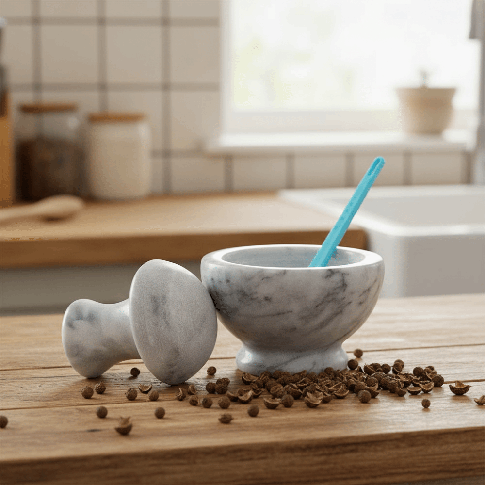 Garlic Press Manual Marble Gar - огляд і ціна Mortar Pestle Granite