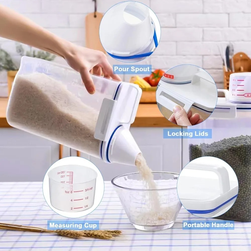 Rice Dry Food Storage Containe - огляд і ціна Home Cooking Food